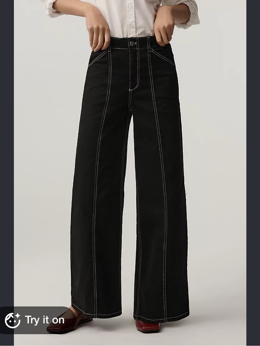 Maeve for Anthropologie Delaney Wide-Leg Jeans